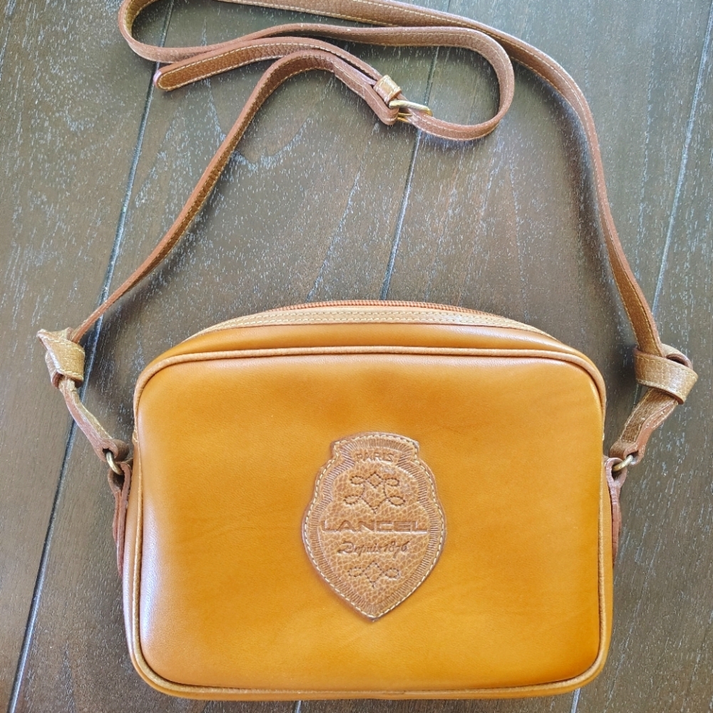 Vintage Lancel Leather crossbody bag